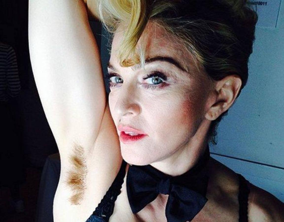Madonna se une a las axilas al natural