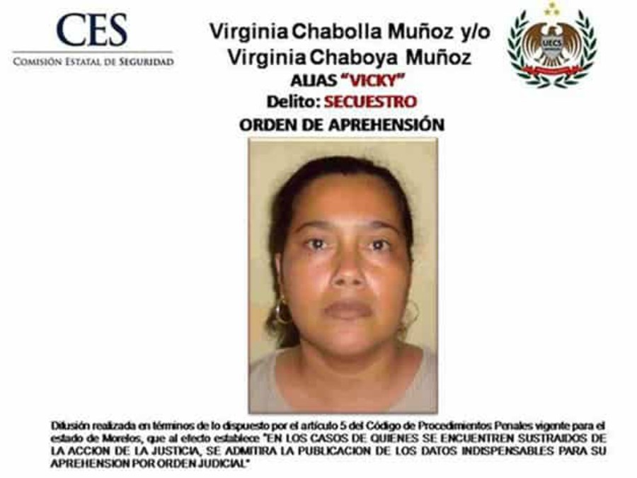 Capturan a la Vicky secuestradora de México