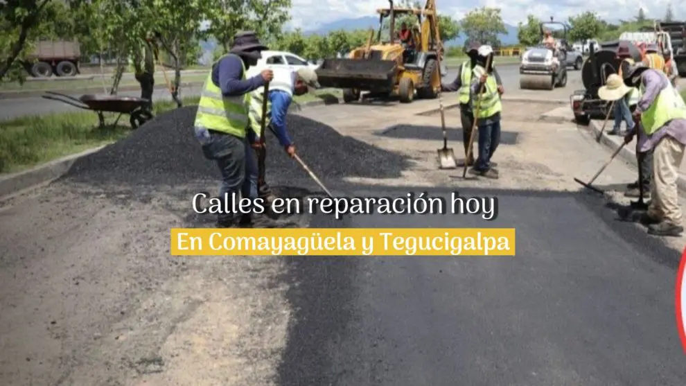 Calles en reparación hoy lunes 20 de mayo en la capital