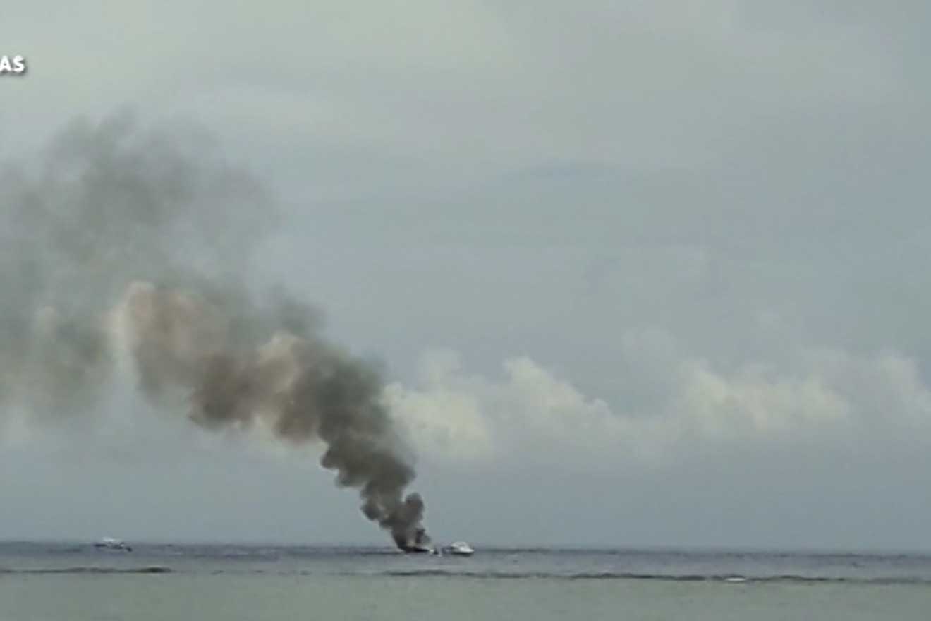 Explosión barco Roatán