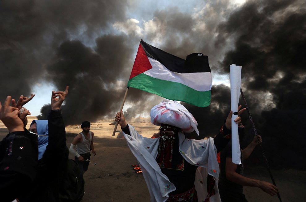 protesta en Gaza