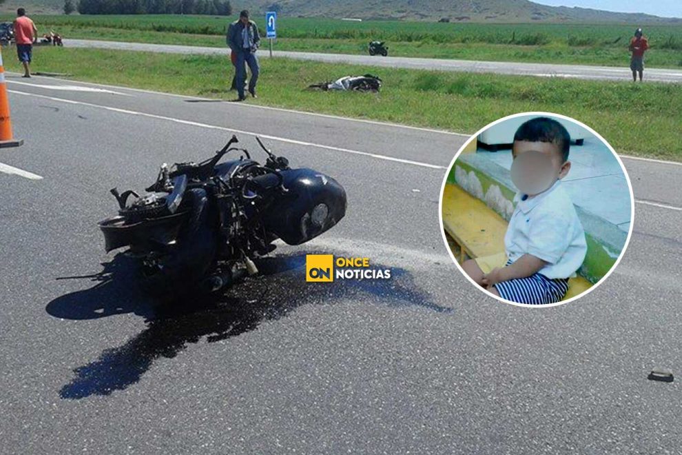 Niño de 2 años perdió la vida tras accidentarse en su moto de juguete