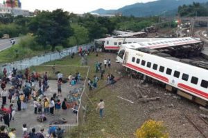 accidente de tren en Taiwan