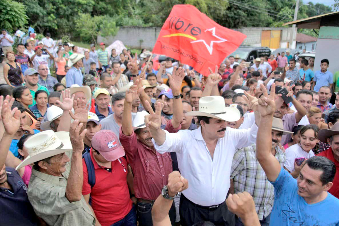 Zelaya migrando dictadura