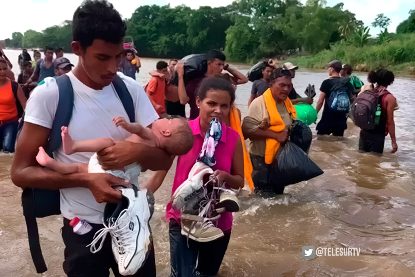 caravana migrantes suchiate