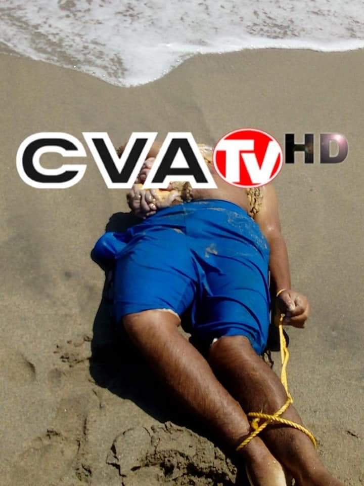 despedazado hombre playa cuyamel