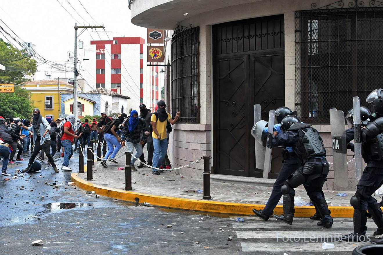 Caos en centro de Tegucigalpa