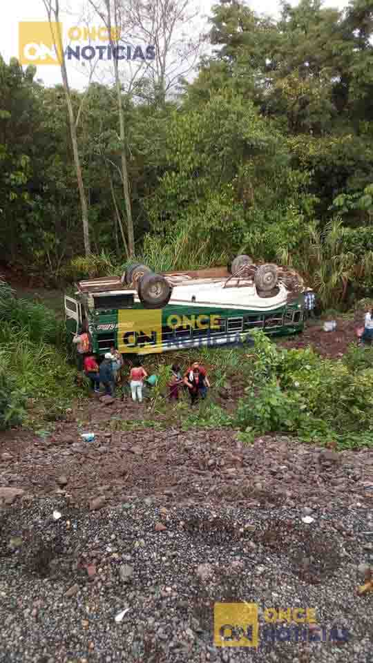 accidente bus comayagua