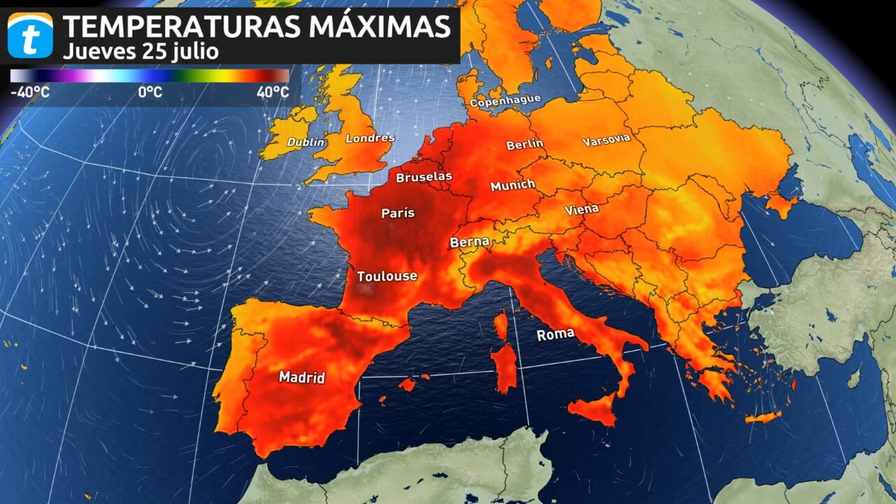 Ola de calor insoportable Europa