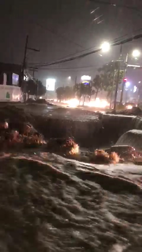 Fuerte tormenta San Pedro Sula