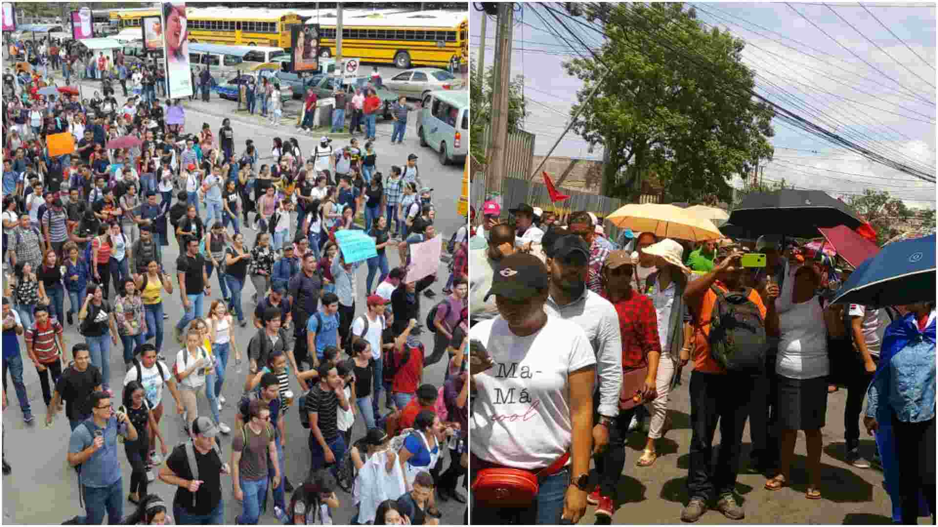 Protestas plataforma Tegucigalpa