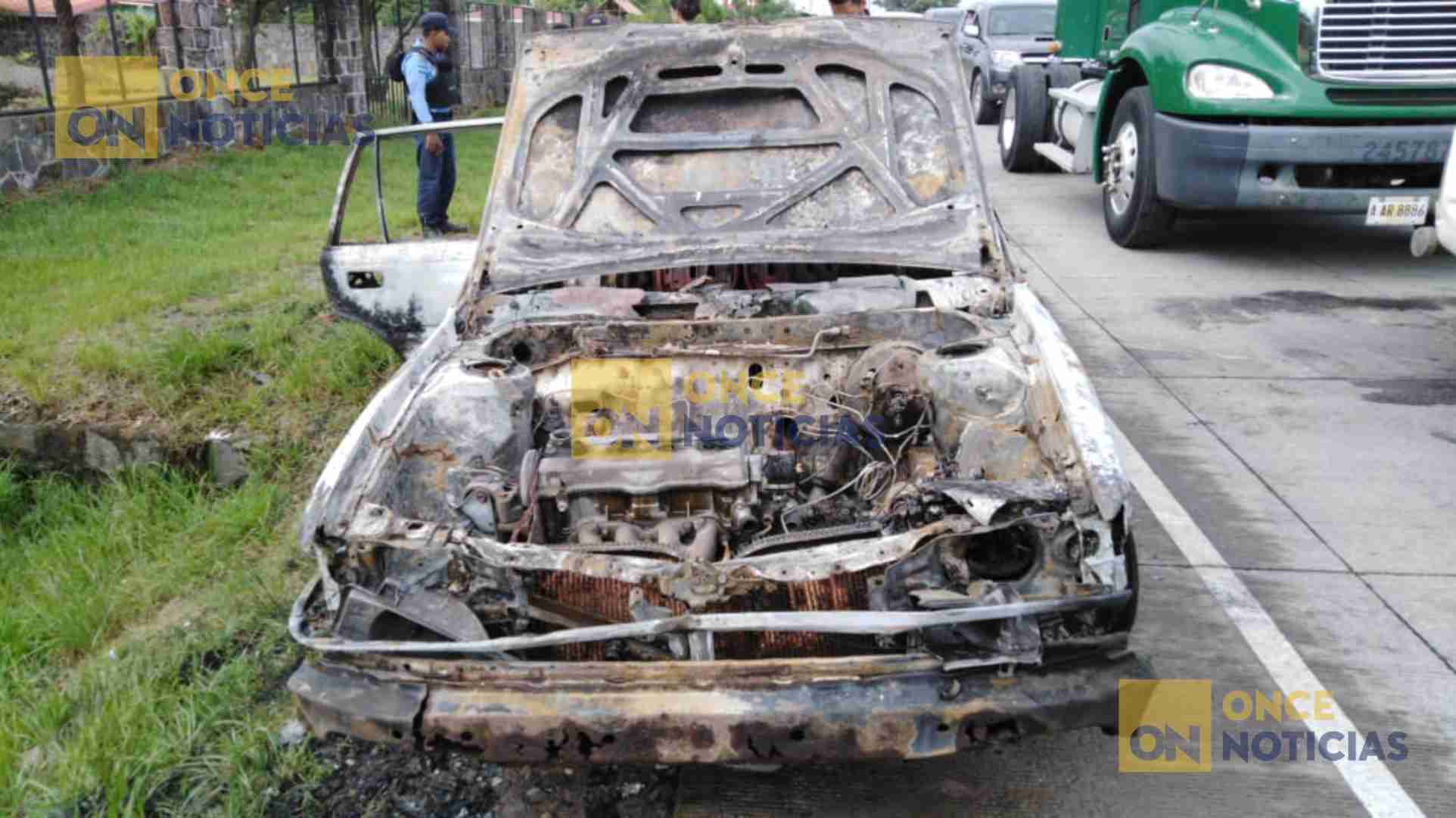 taxi fuego carretera sur