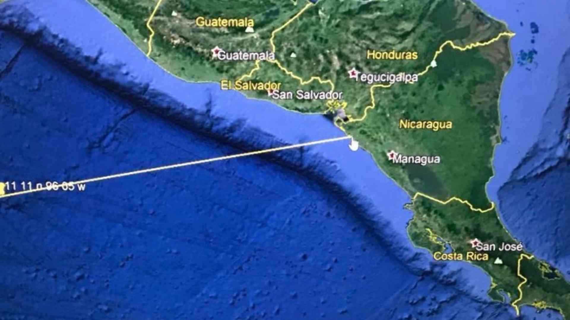 posible tsunami El Salvador Nicaragua
