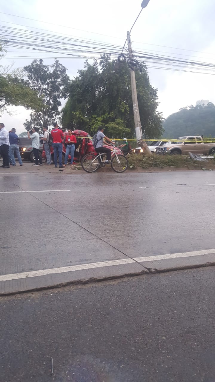 accidente vial San Pedro Sula