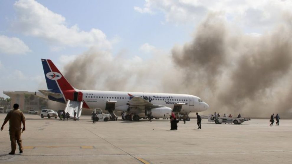 explosión aeropuerto Yemen