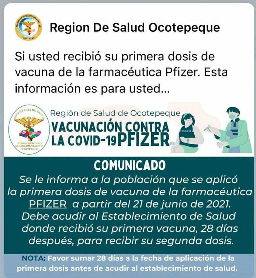 Segunda dosis