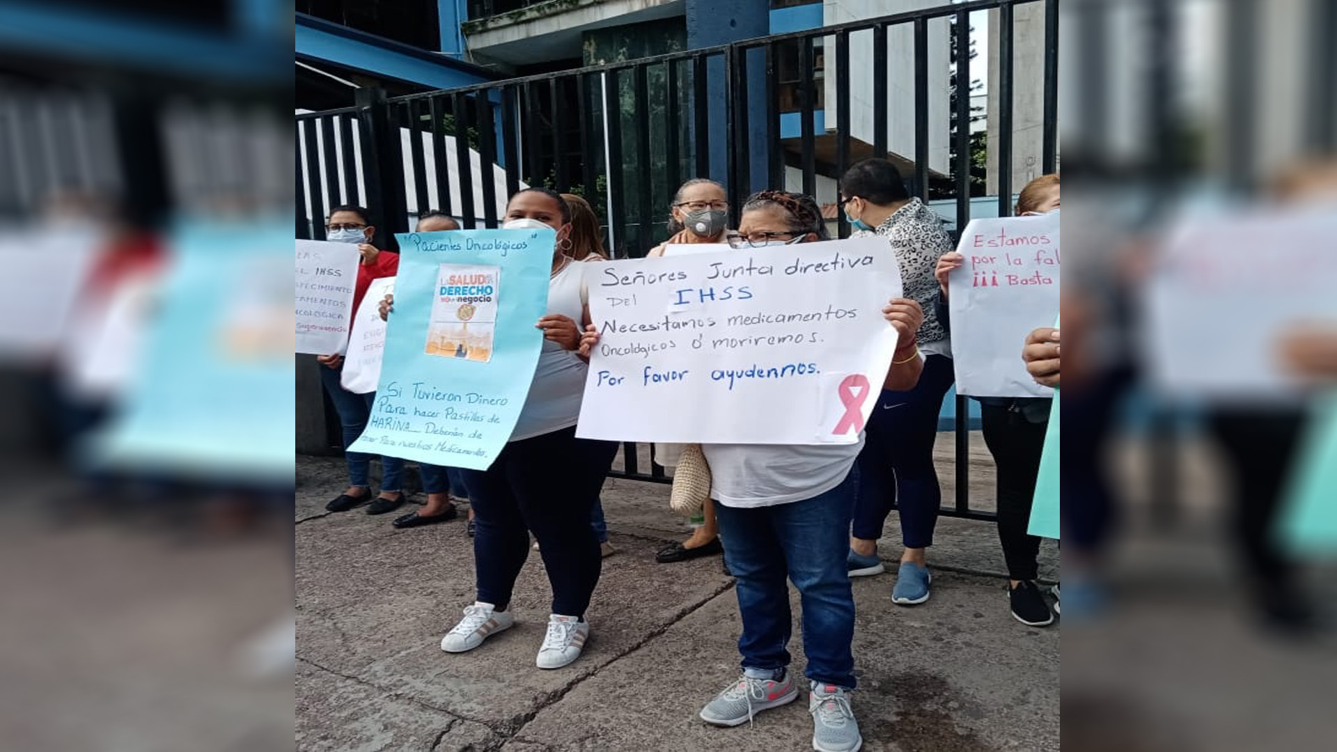 Protesta pacientes oncológicos IHSS