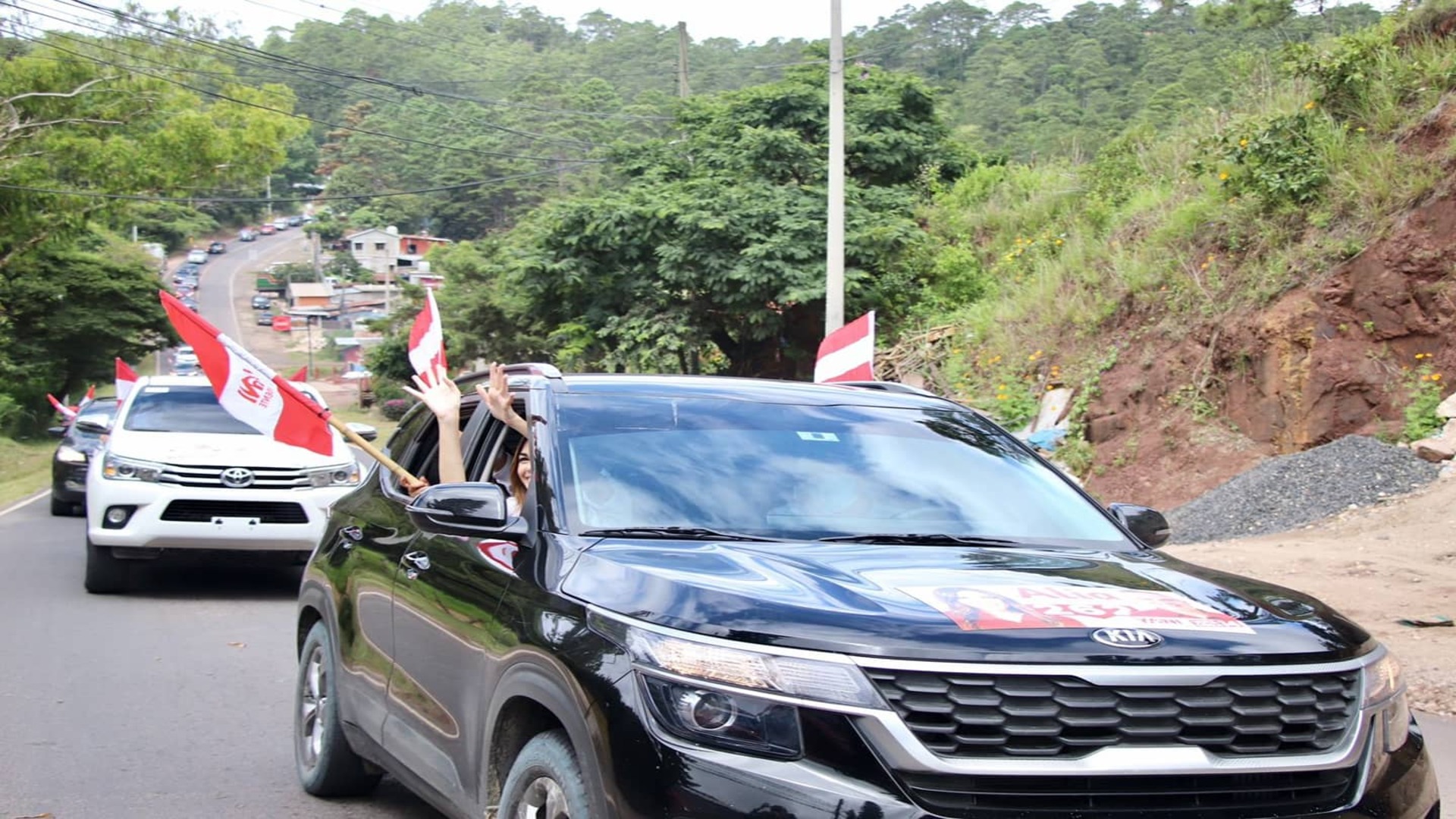 caravana de la victoria partido liberal de honduras