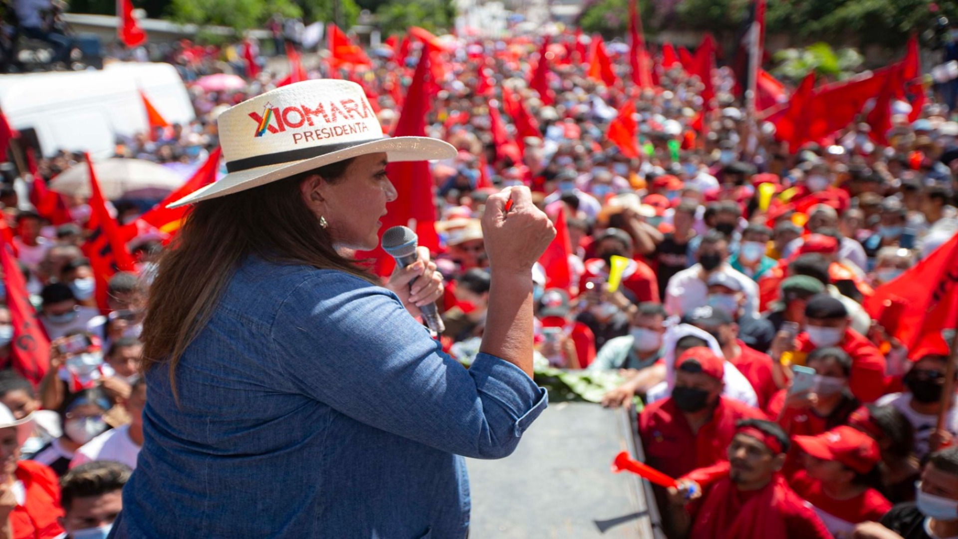 xiomara castro en santa bárbara