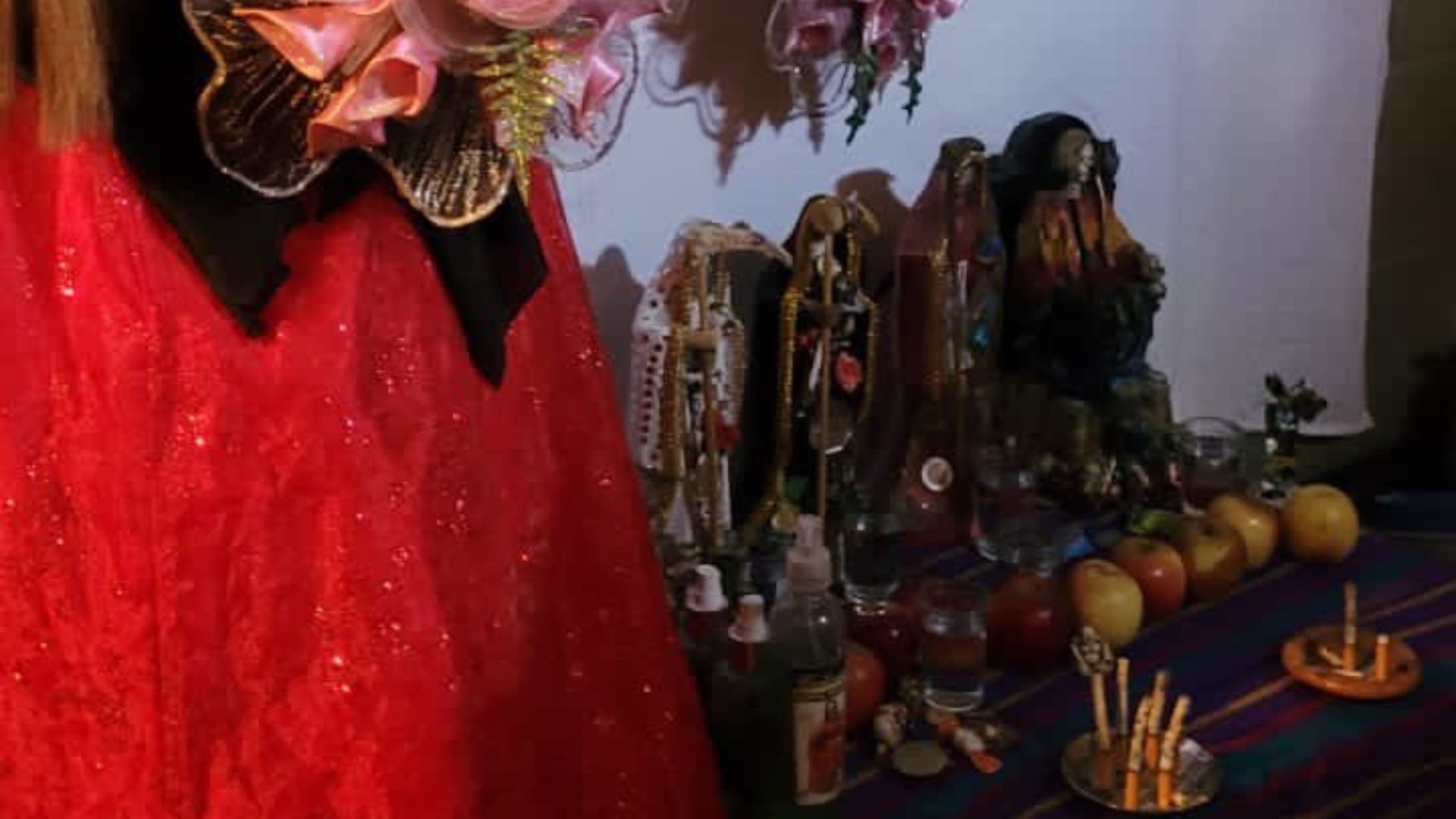 altar satanico pandillero