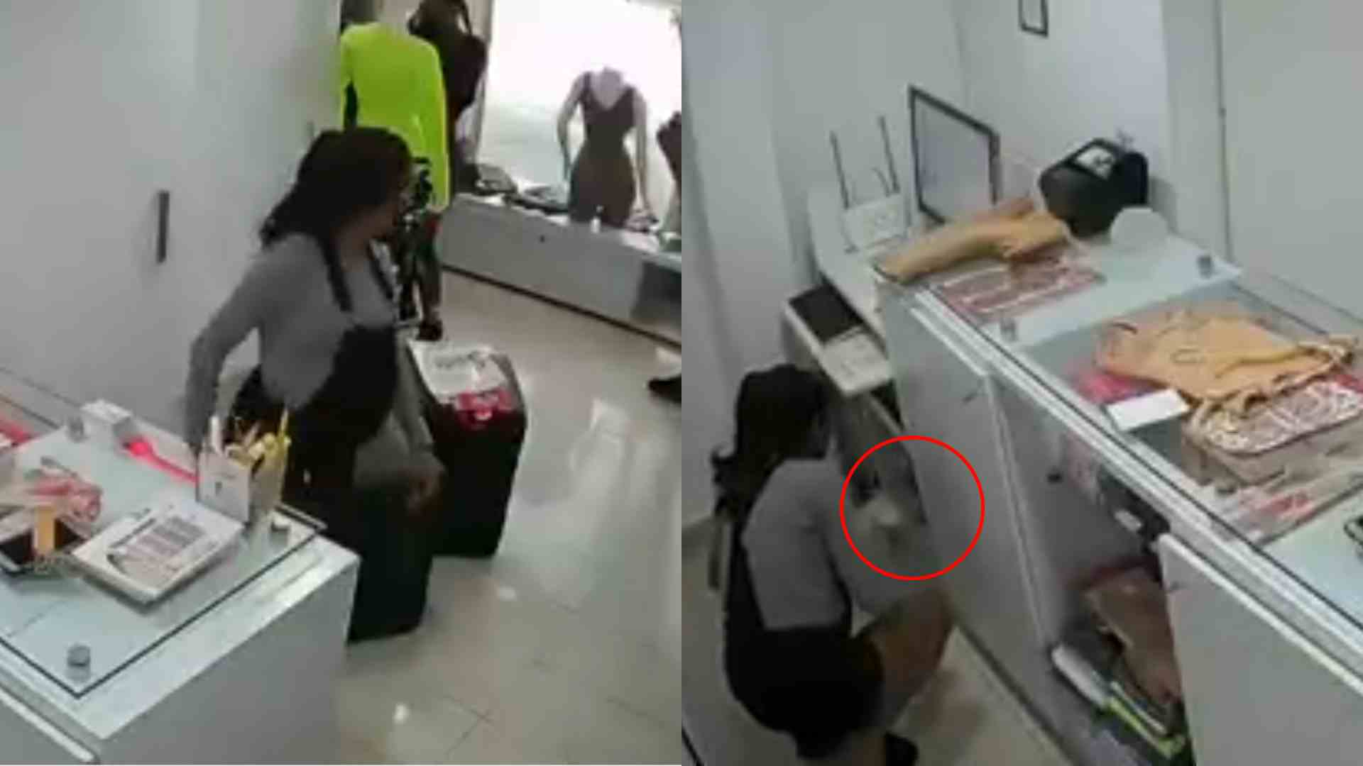 vendedora distraída video venezuela