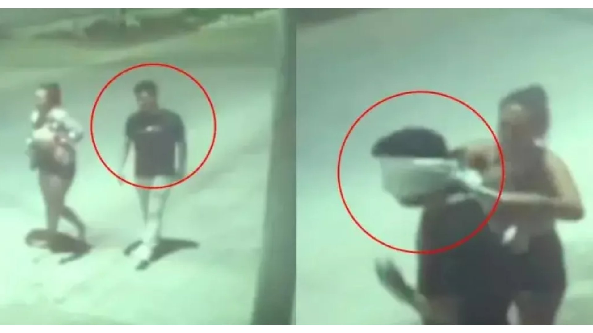 Mujer le venda los ojos a su novio