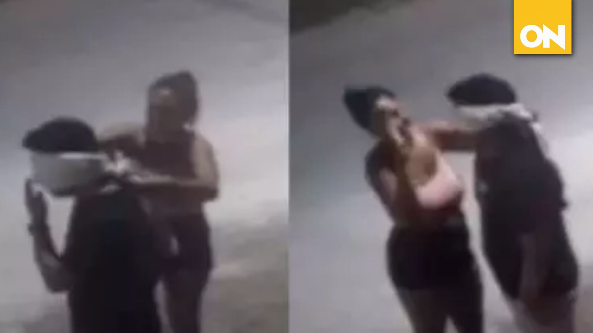 Mujer le venda los ojos a su novio