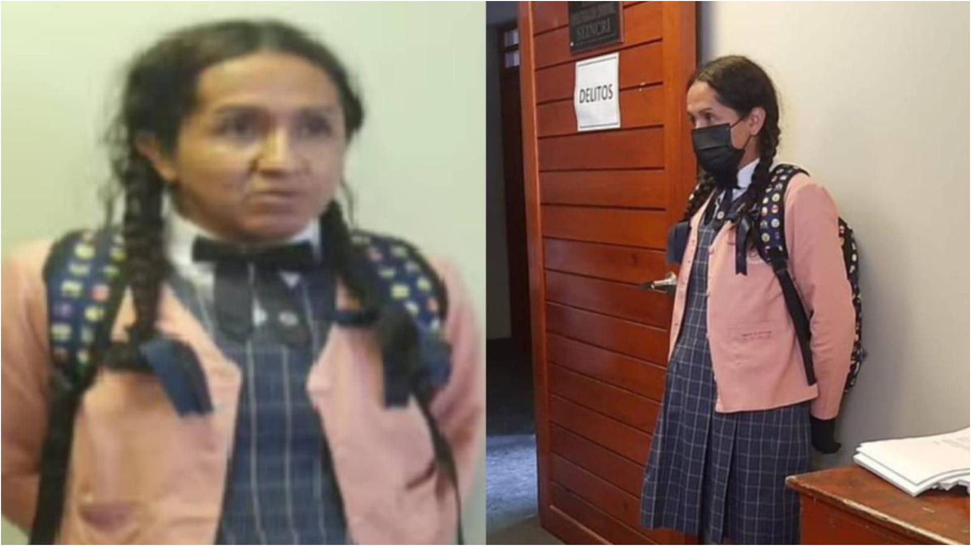 hombre vestido de mujer