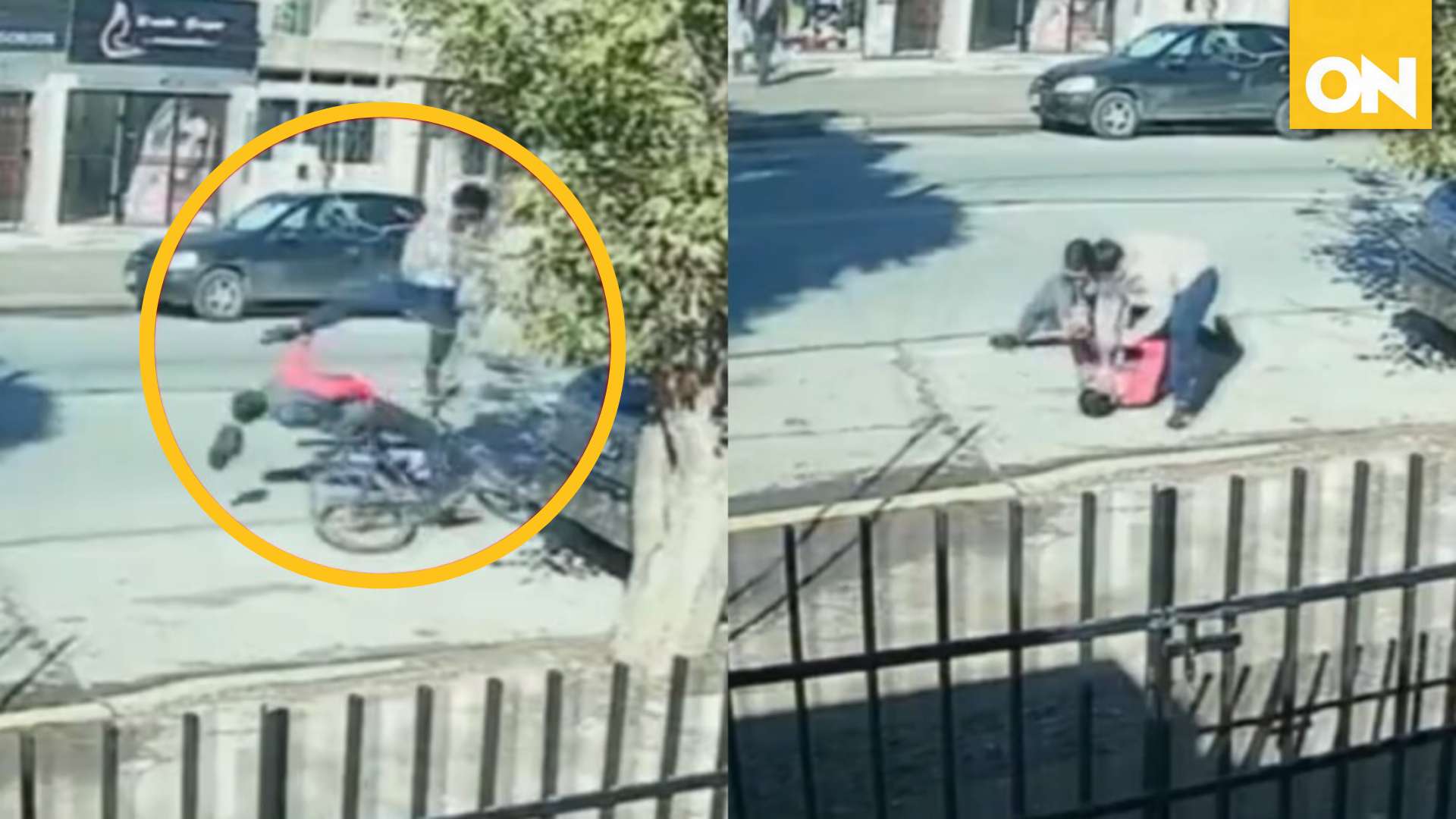 Patada a ladrón