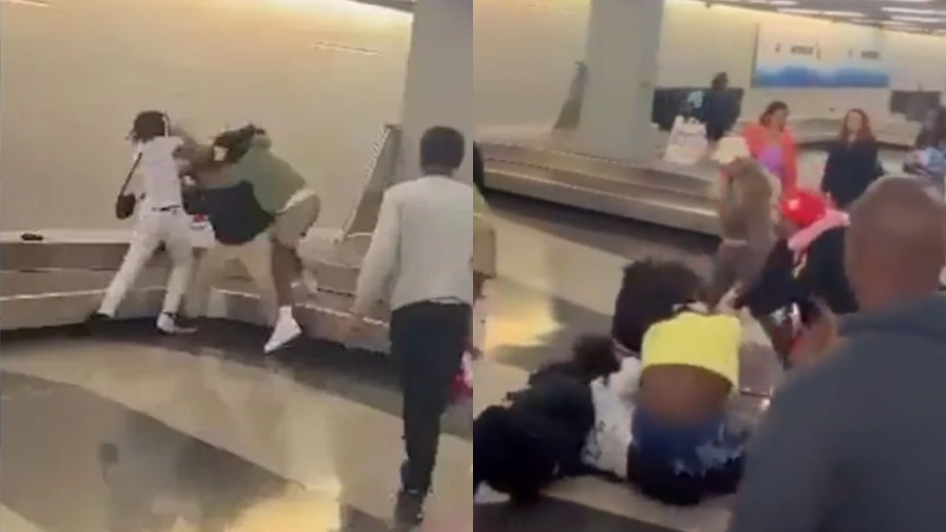 Pasajeros realizan intensa pelea en aeropuerto