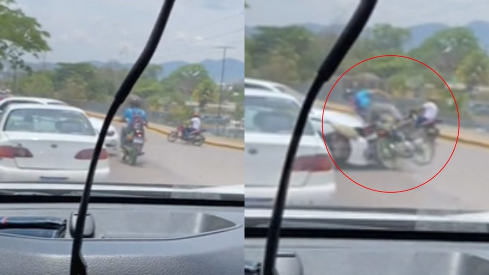 Taxi embiste a motociclista en Juticalpa