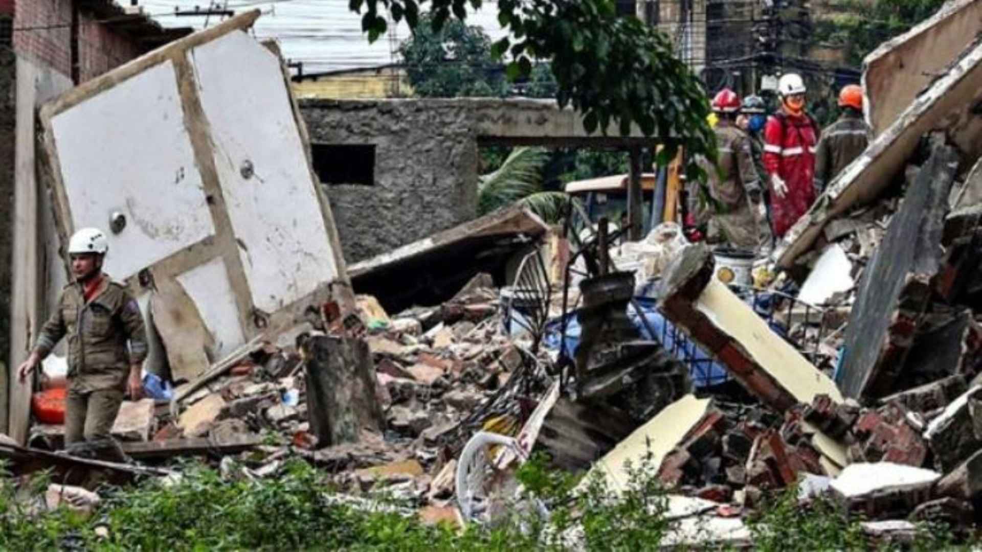 derrumbe de edifico en Brasil