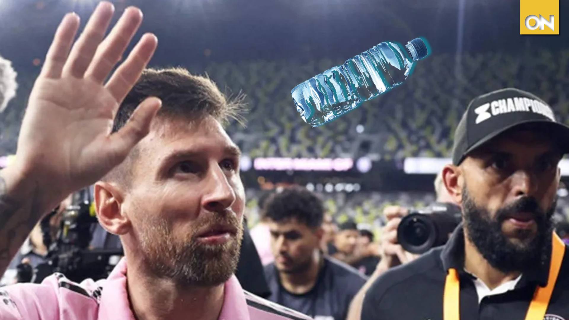 botellazo a messi