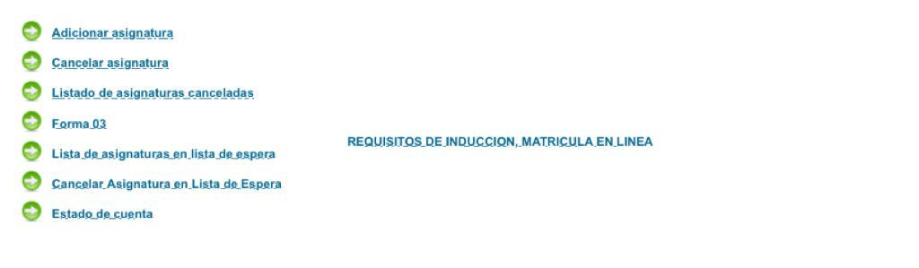 prematrícula