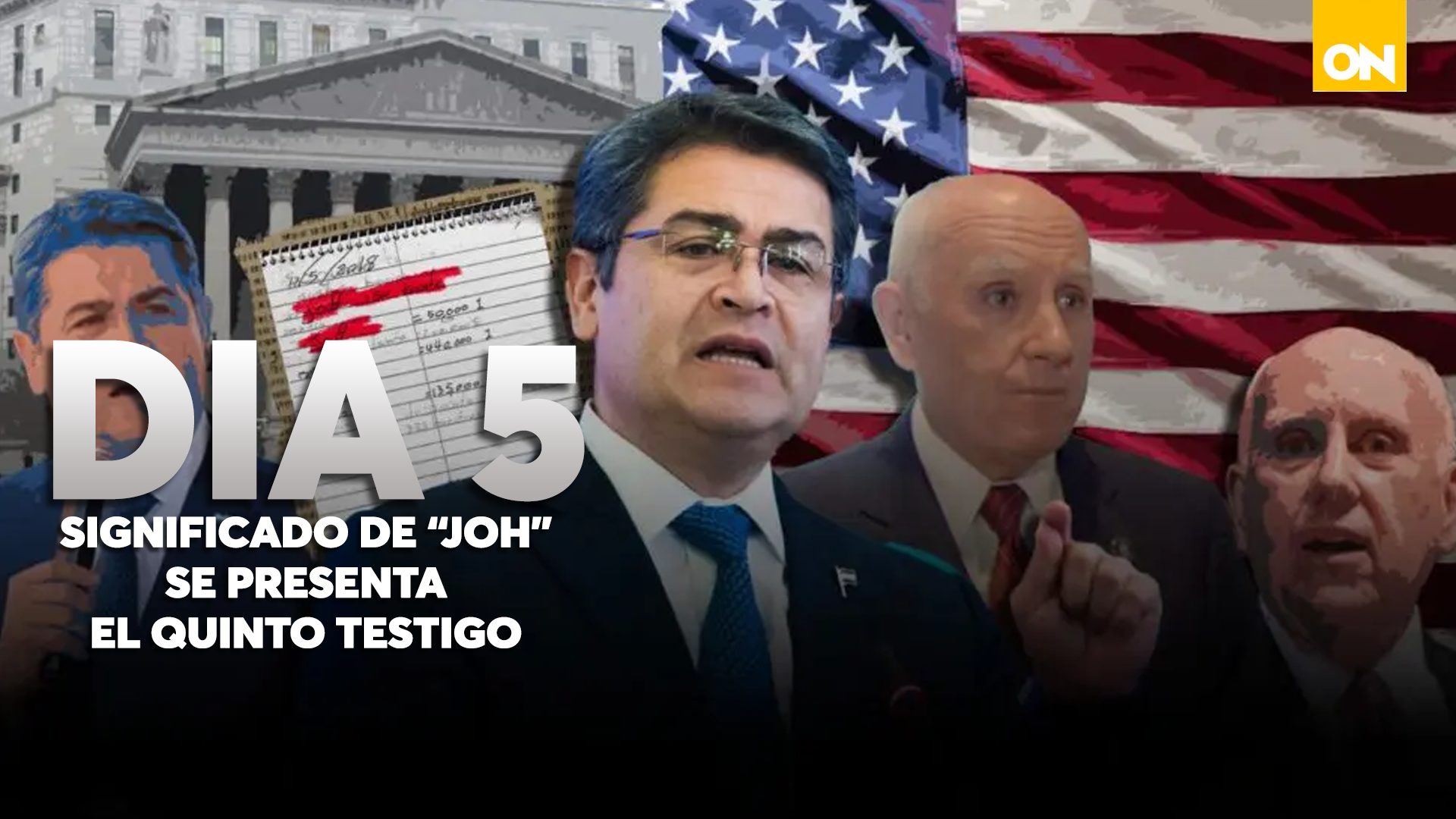 Juicio del expresidente Juan Orlando Hernández; quinto testigo