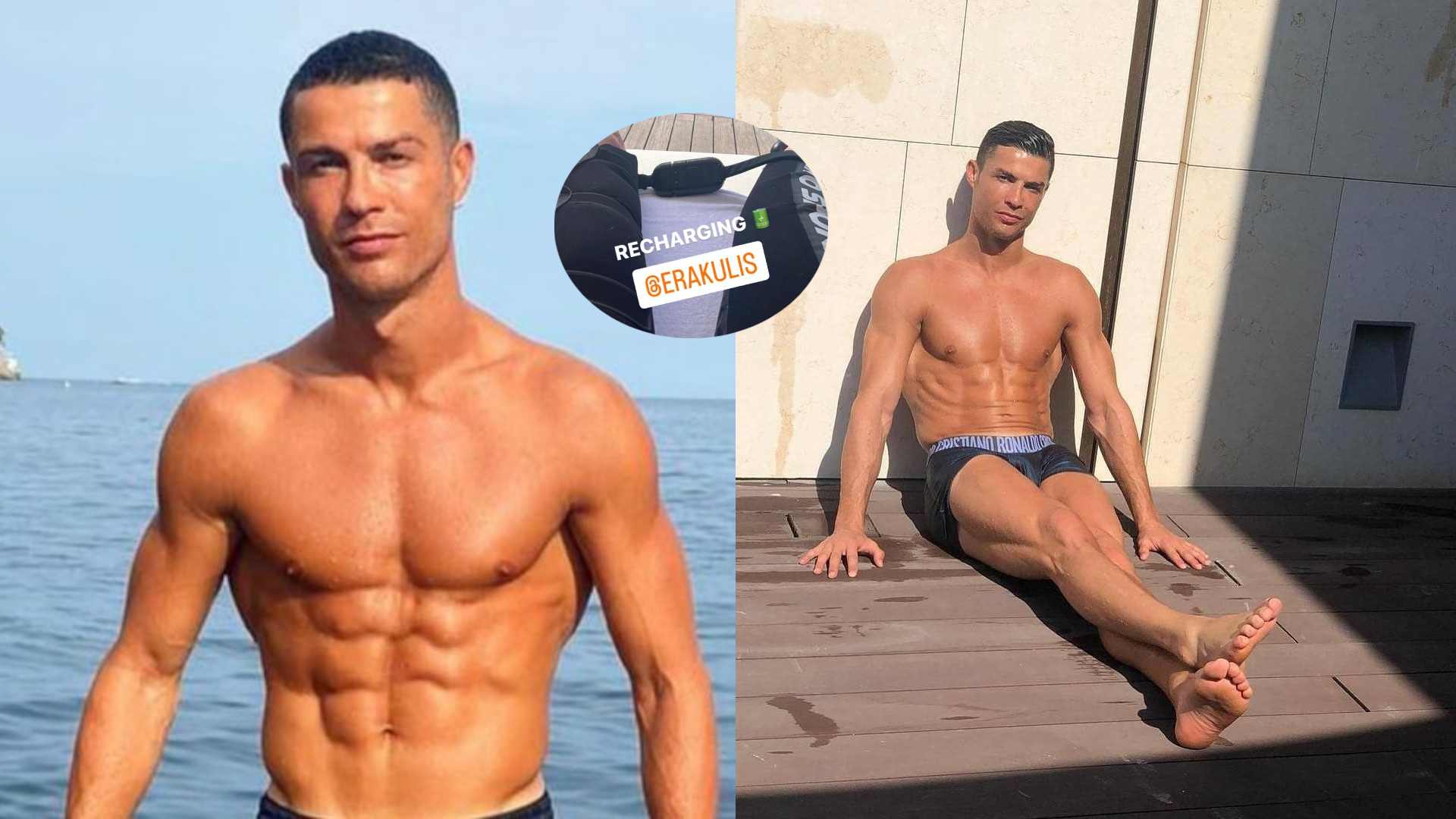 Cristiano Ronaldo muestra sus pies (1)