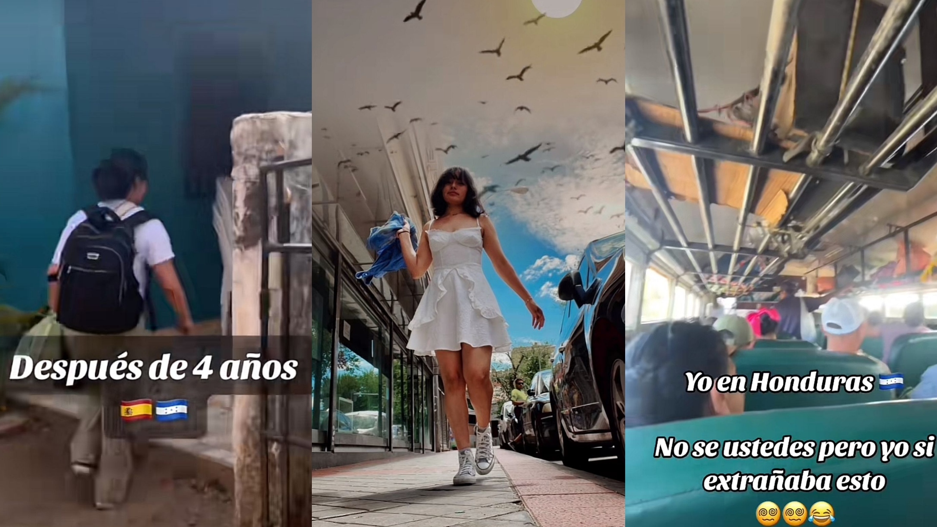 ¡Amor por los buses amarillos?! hondureña que vivió en España, relata cómo extrañaba los buses