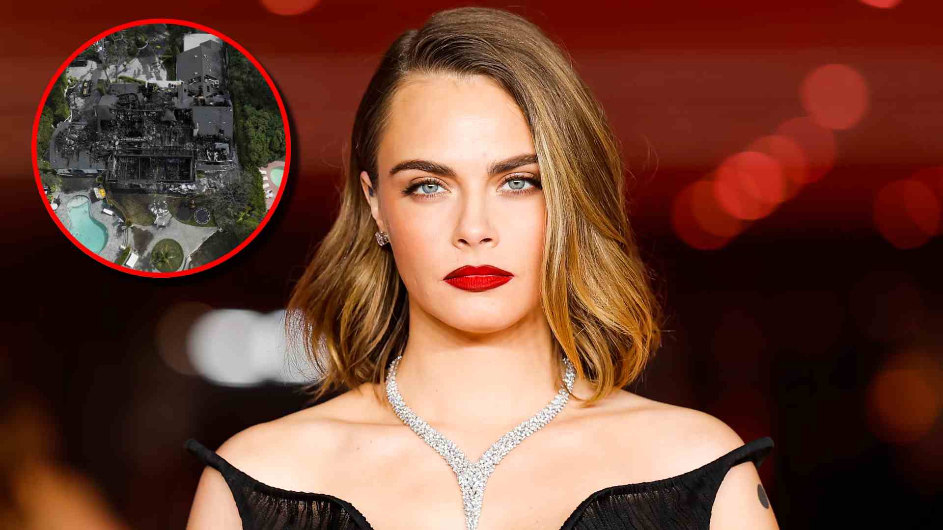 Antes y después de la mansión de Cara Delevingne tras incendio