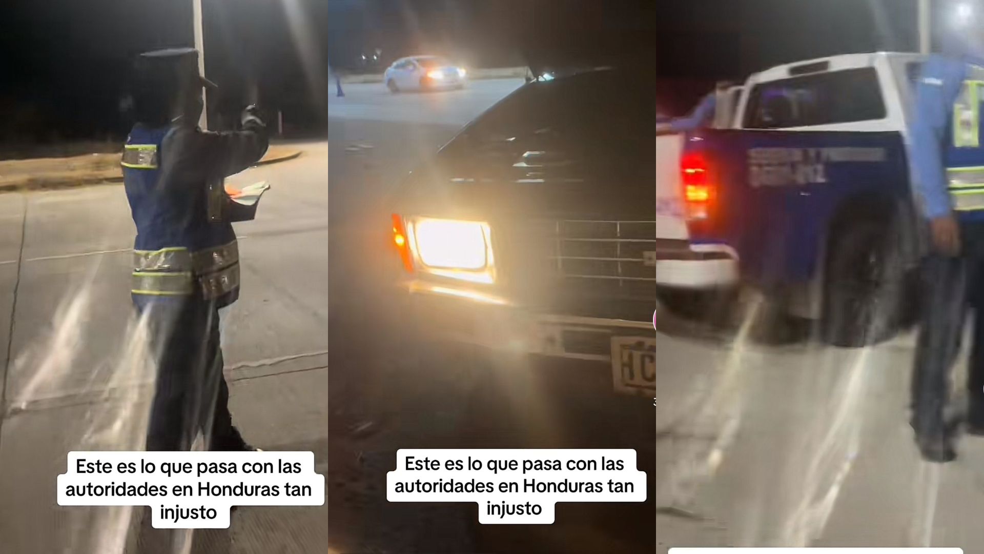 VIDEO| "¿por qué no va agarrar un ladrón, sino que a uno que anda trabajando?" Hondureña denuncia supuesta injusticia de parte de la Policía de tránsito