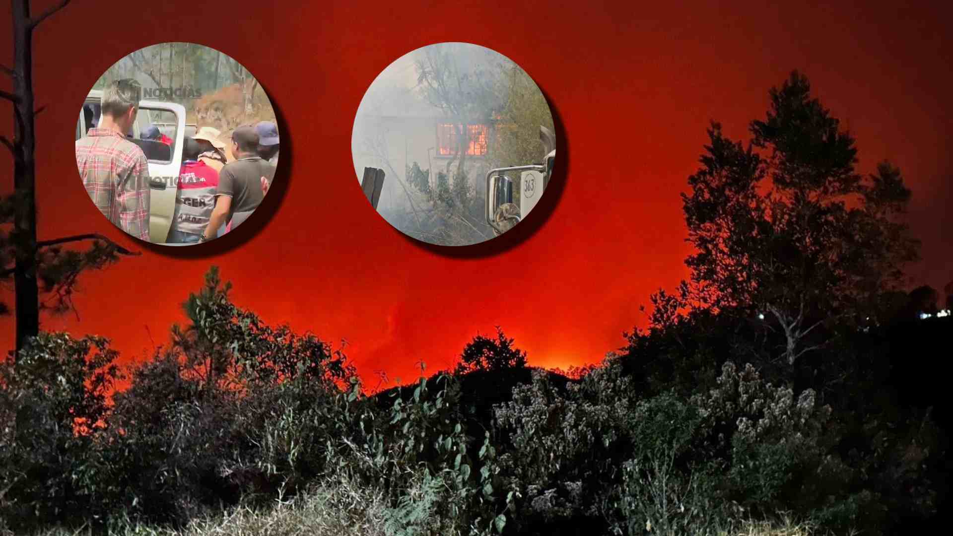 Incendio ya alcalzó viviendas en La Tigra