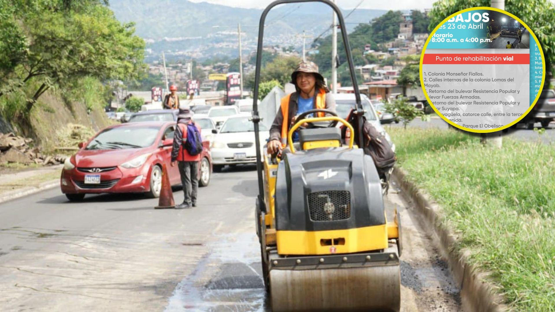 AMDC anuncia calles en reparación en Tegucigalpa y Comayagüela