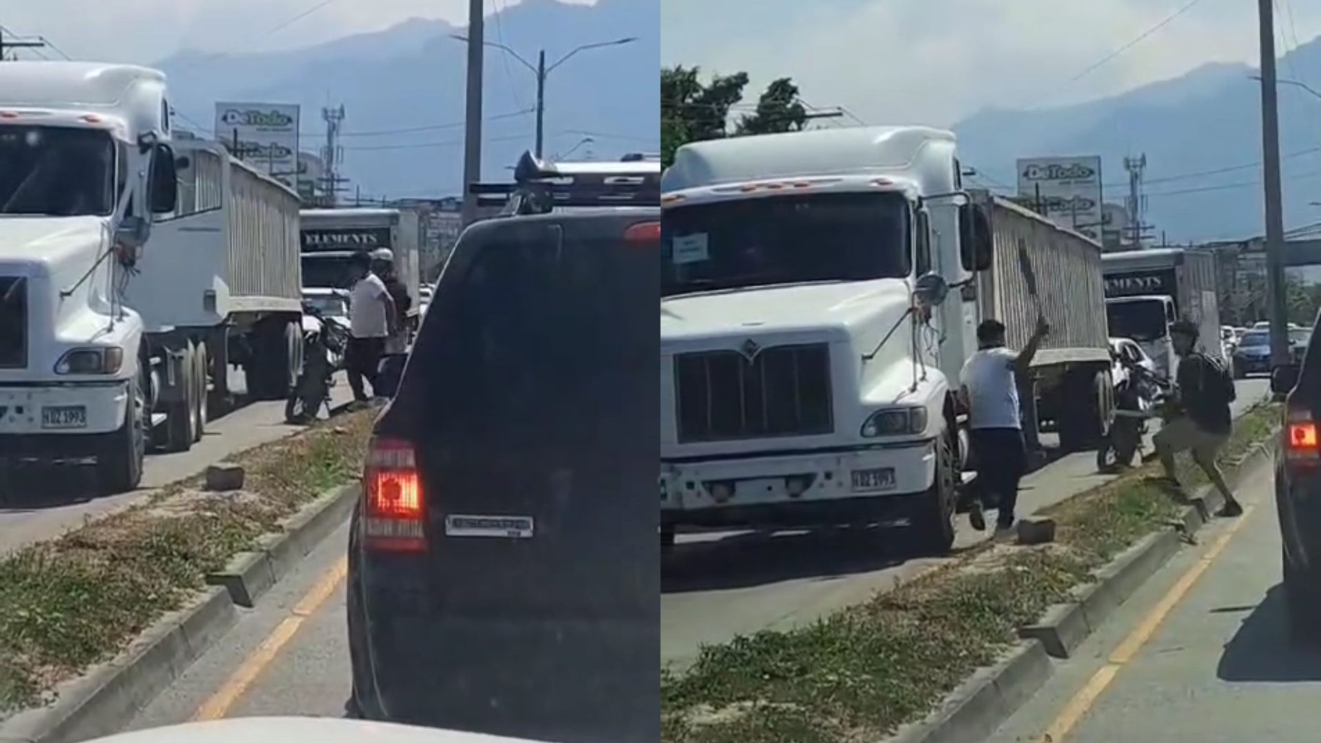 VIDEO Con machete y palo hombres se enfrentan en las calles de San Pedro Sula