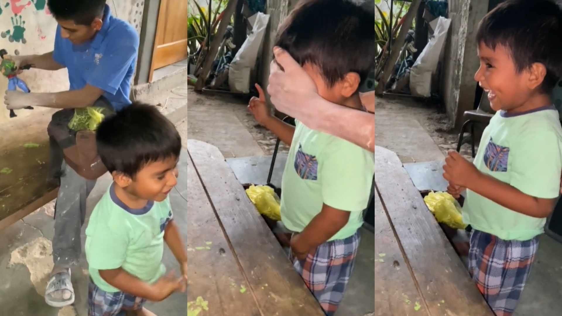 Padre luchador hijo