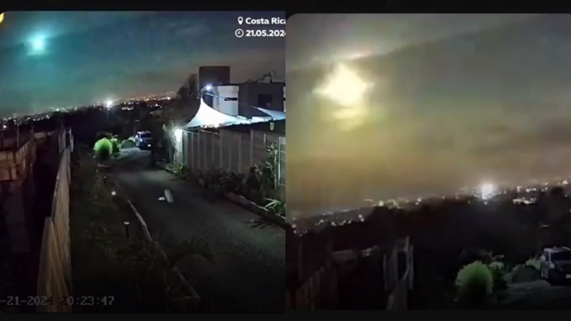 "Bola de fuego" ilumina el cielo nocturno de Costa Rica