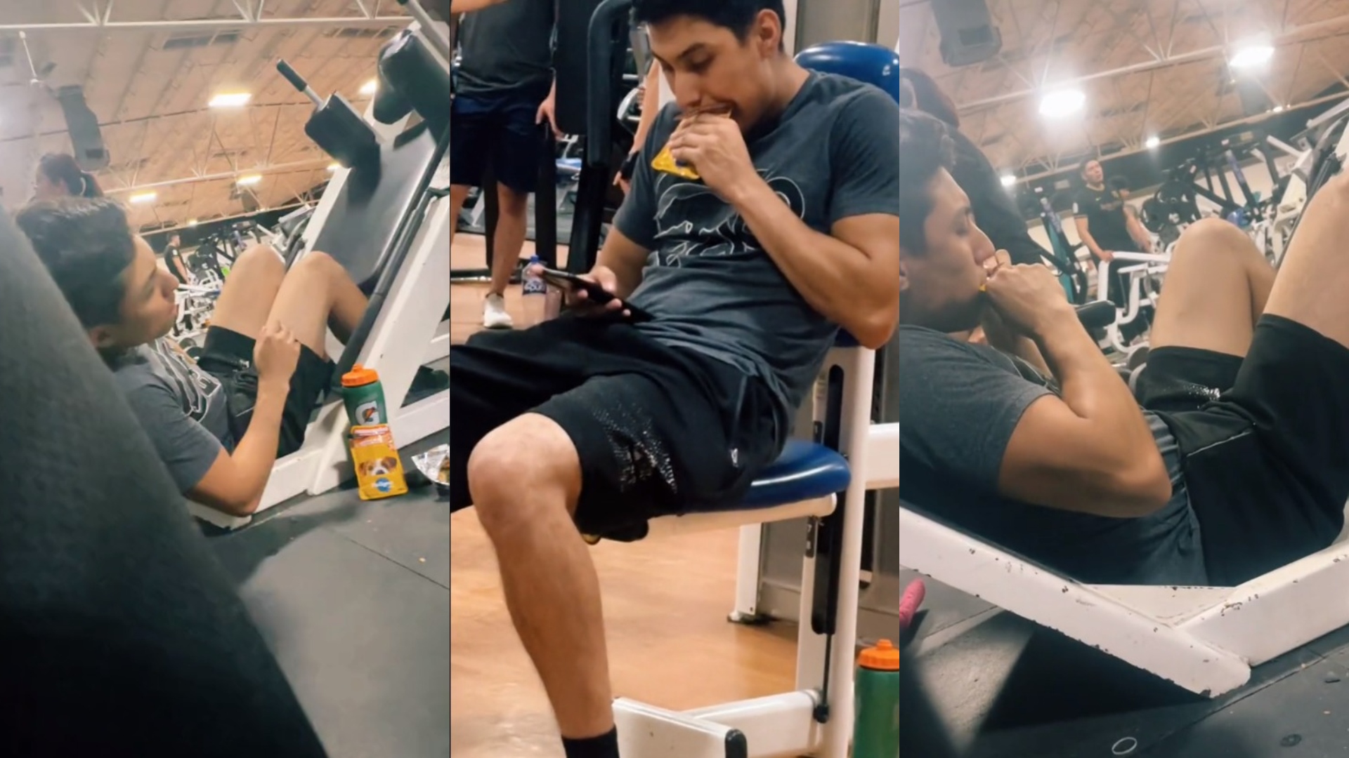 Joven se vuelve viral al consumir comida para perros durante su entrenamiento en el gimnasio