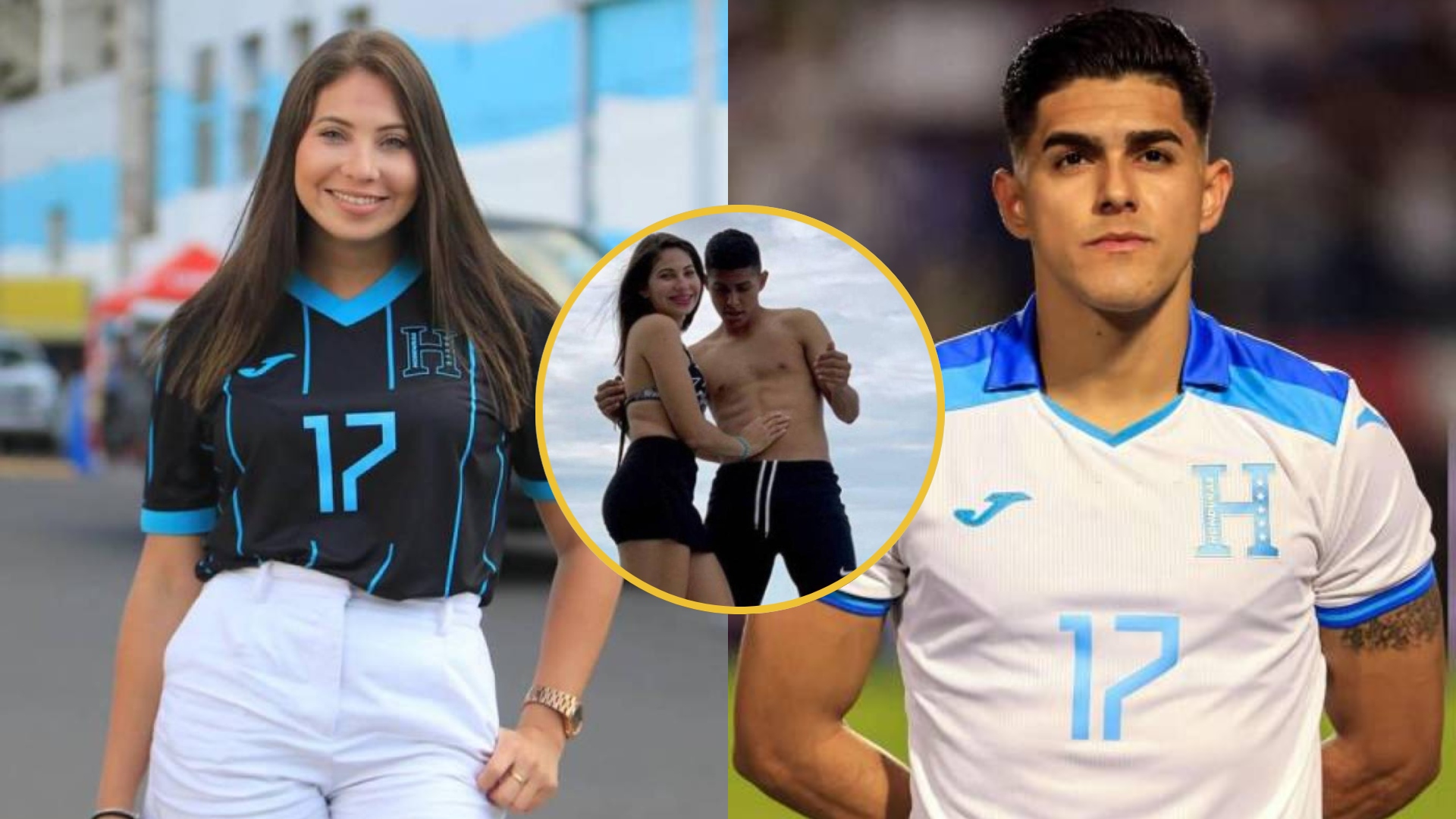 Así presumen su amor el futbolista hondureño Luis Palma y su novia Annie Córdova