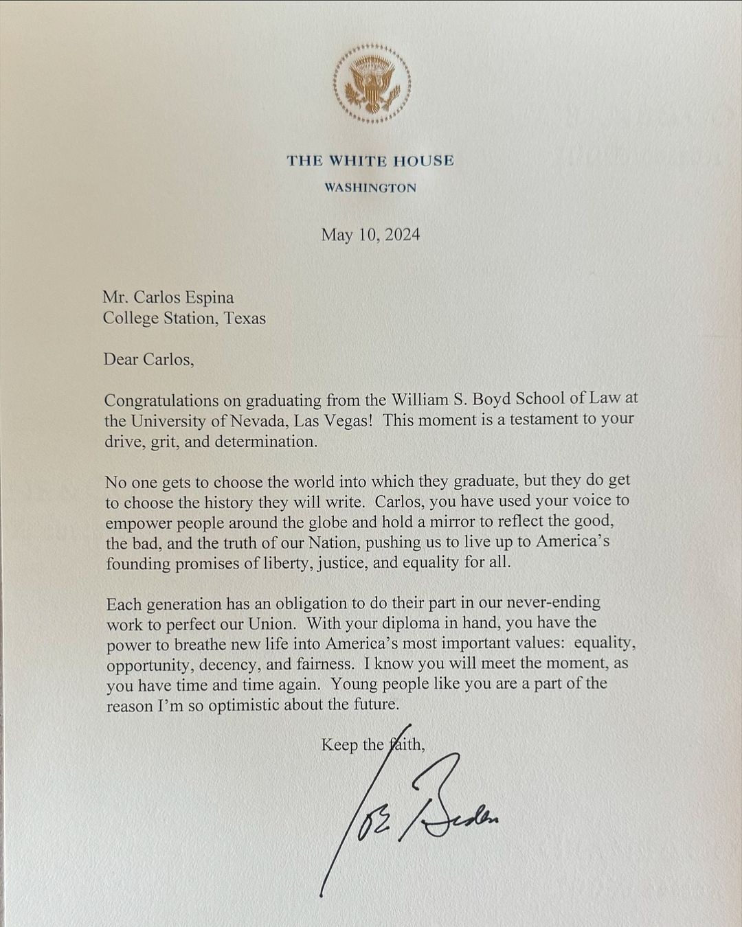 Joe Biden Carlos Eduardo Espina
