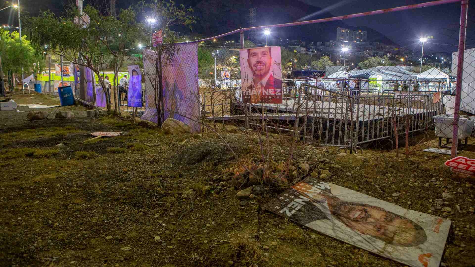 escenario mitin México
