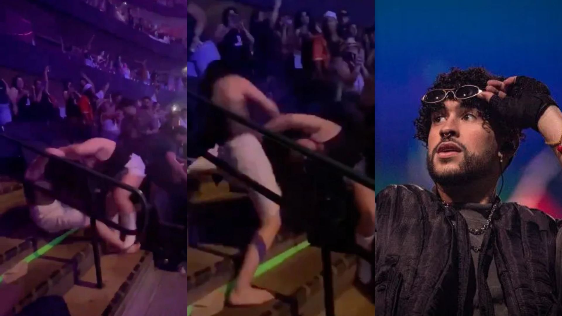 Bad Bunny en Estados Unidos con salvajes peleas en concierto
