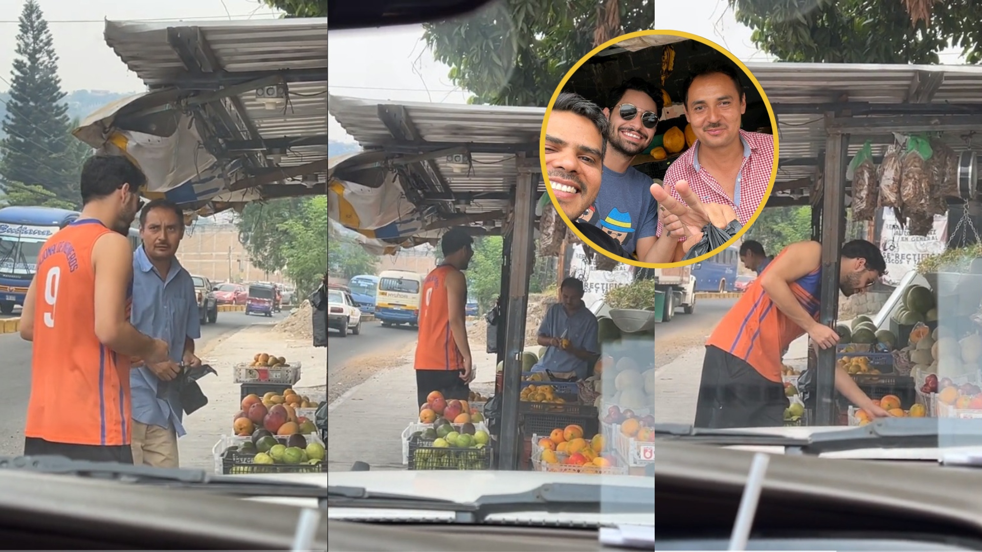 Hondureño quería pagar por transferencia la compra de un mango; vendedor se lo regaló